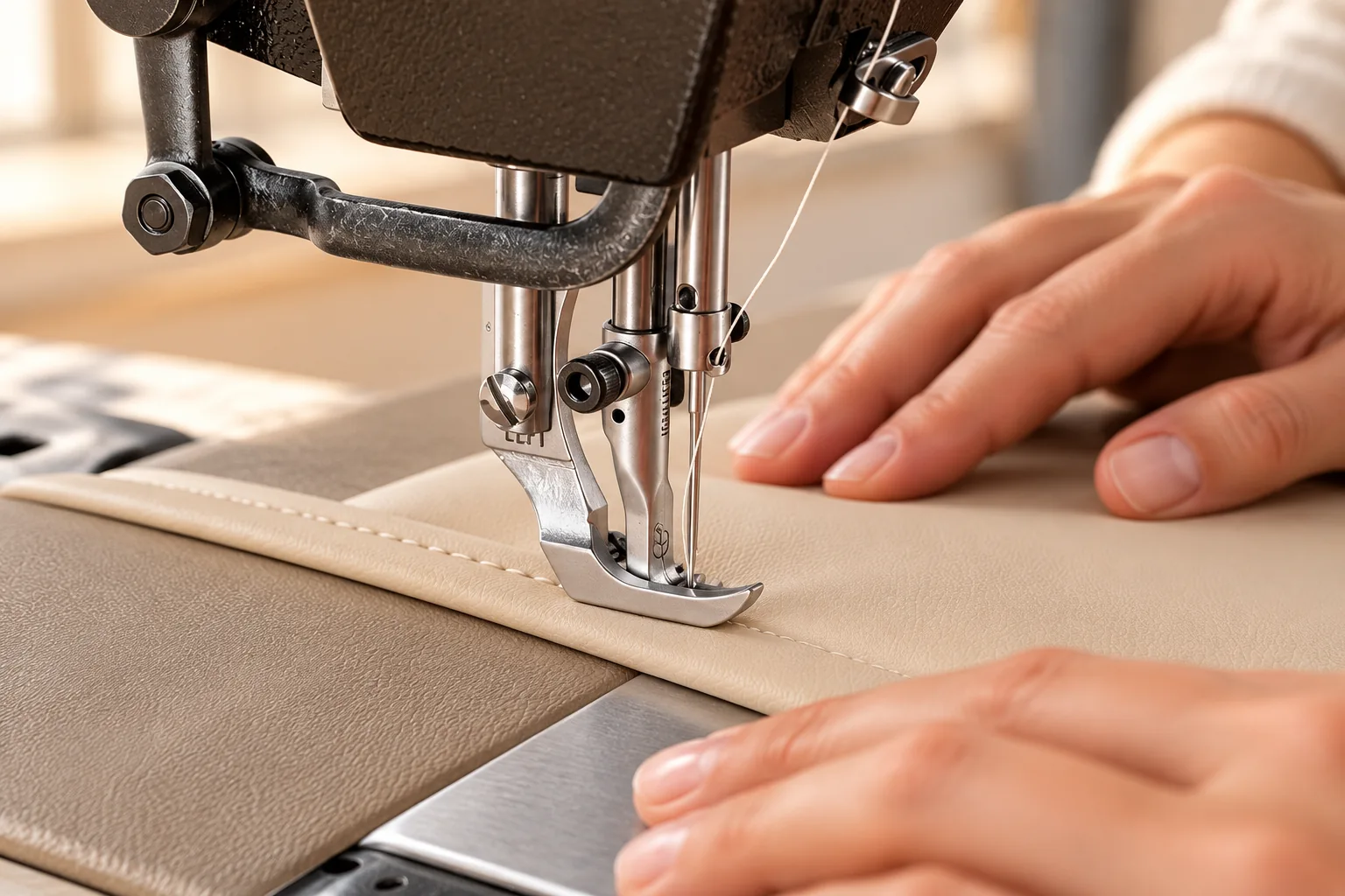 upholstery stitching detail
